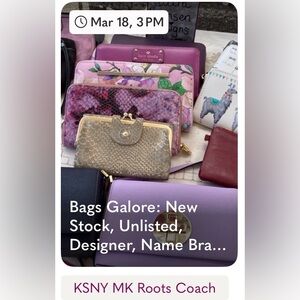 Weds Mar 18 Bags Galore Live Show @ 3pm PT